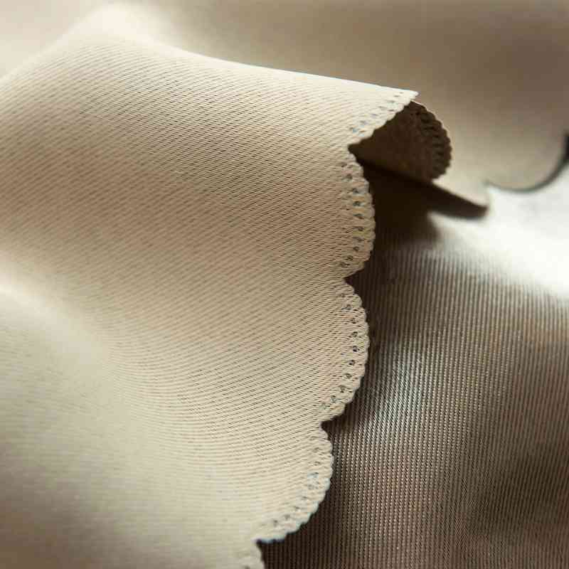 Double rideaux beige - Élégance naturelle