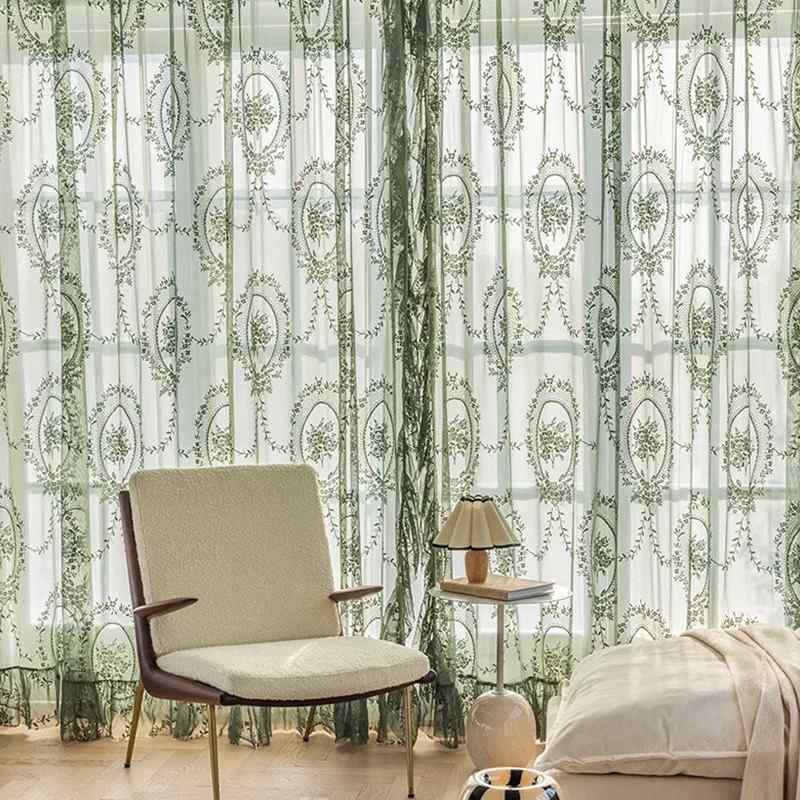 Rideau dentelle bohème chic