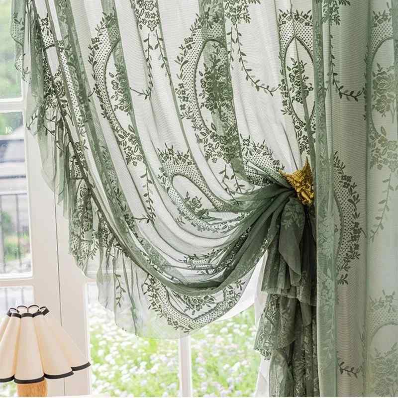 Rideau dentelle bohème chic