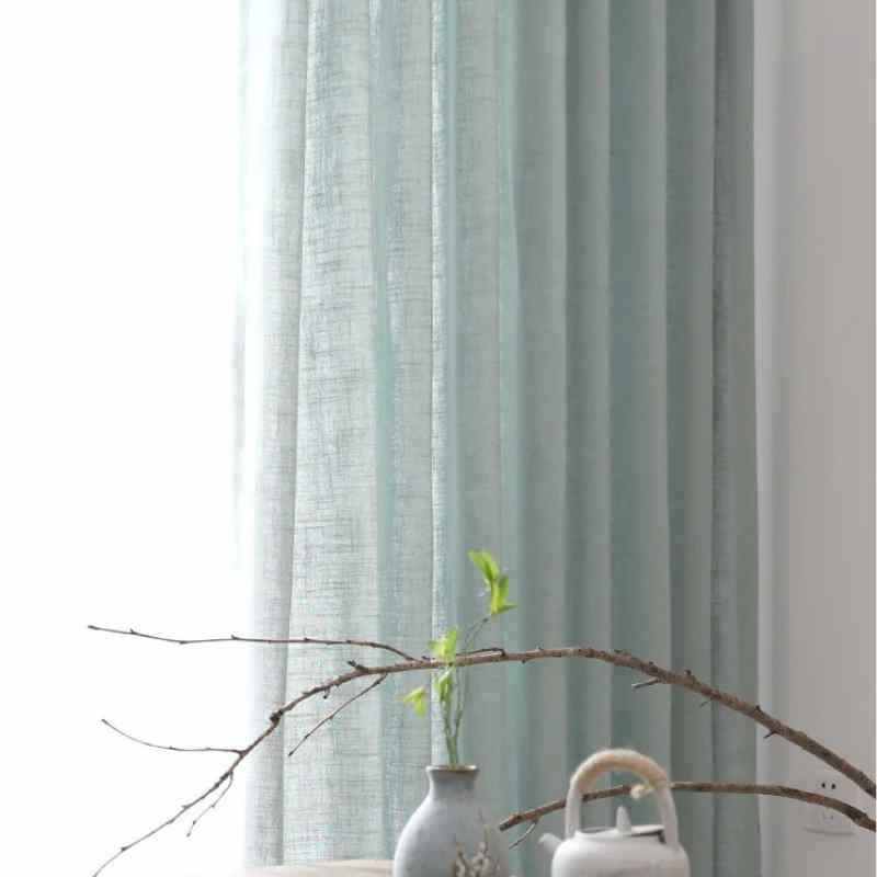 Rideau effet lin de qualité