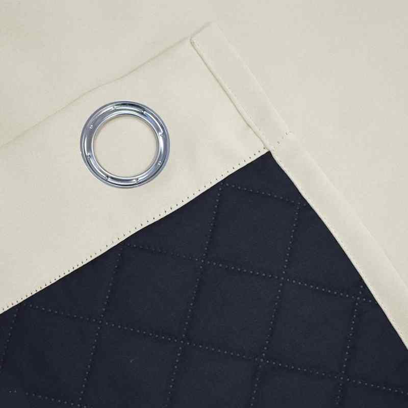 Rideau occultant beige de qualité supérieure