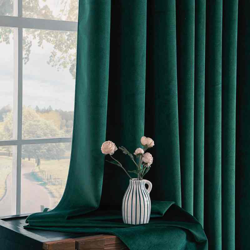 Velours Vert Luxueux