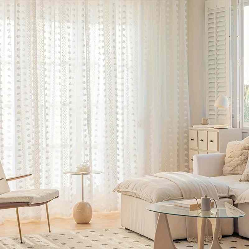 Voilage et rideaux blancs de qualité deluxe