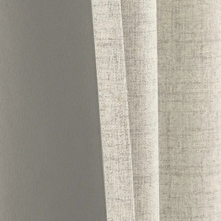 Rideau 100% Occultant Beige - Grande Largeur et Hauteur