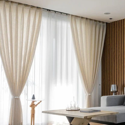 Rideau Lin - Voilage Beige
