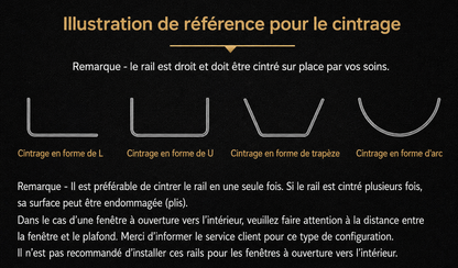 Rail courbe rideau RailRoad