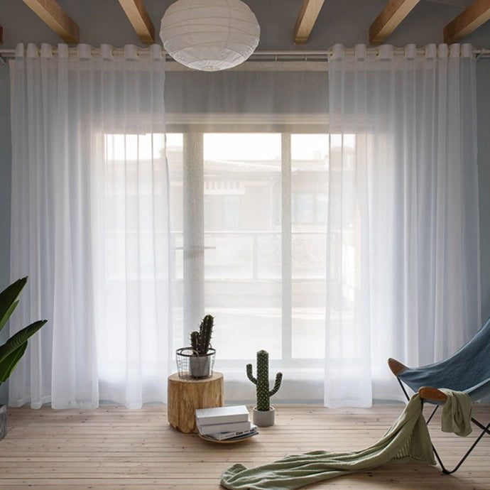 Rideau Voilage Blanc Bridal