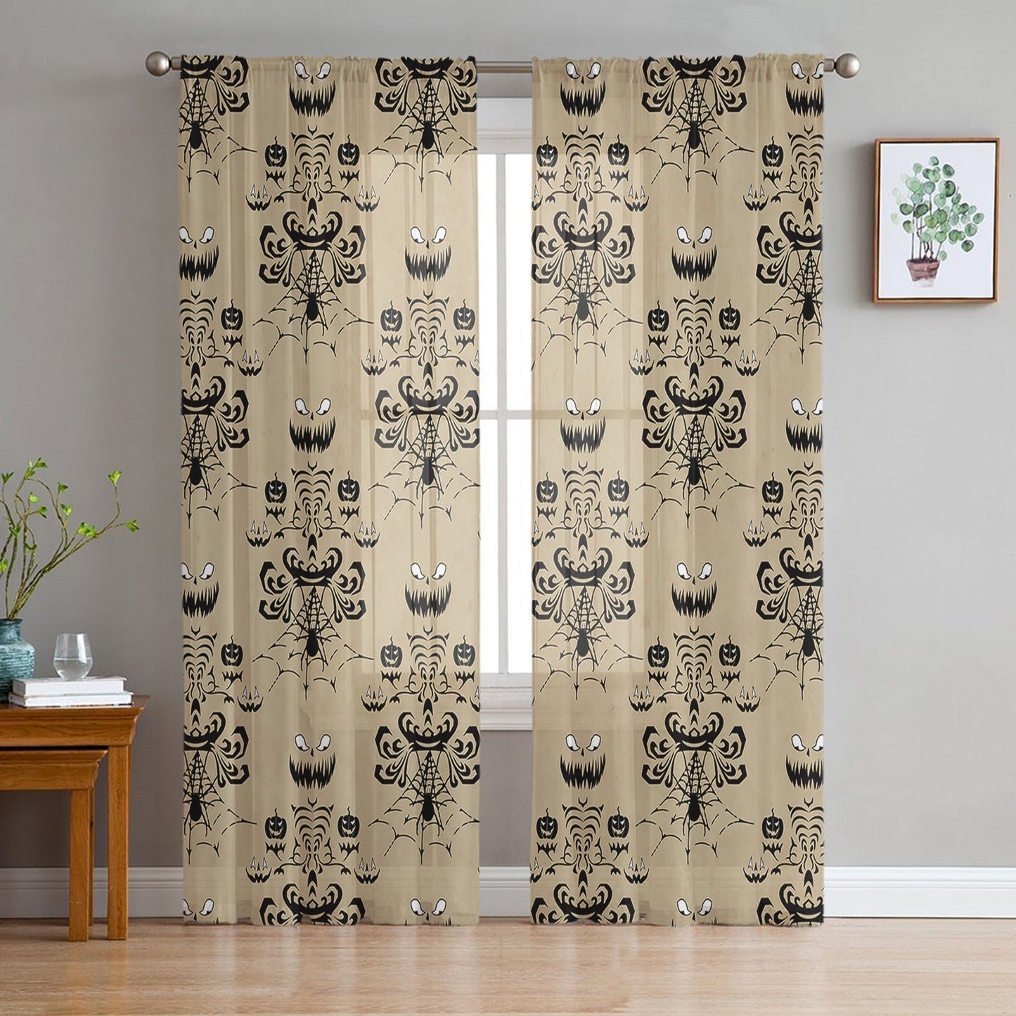 Rideau Voilage Halloween