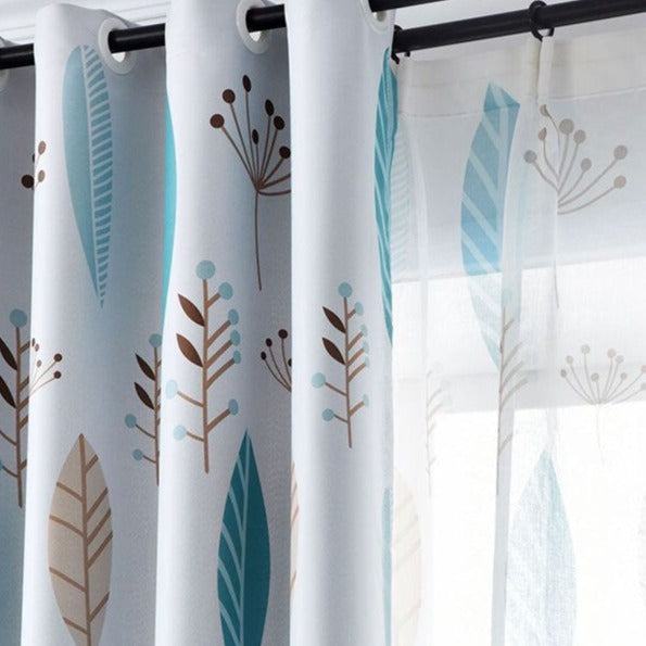 Rideau Voilage Laune Bleu