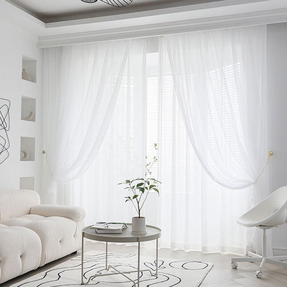 Rideau Voilage Blanc Bridal