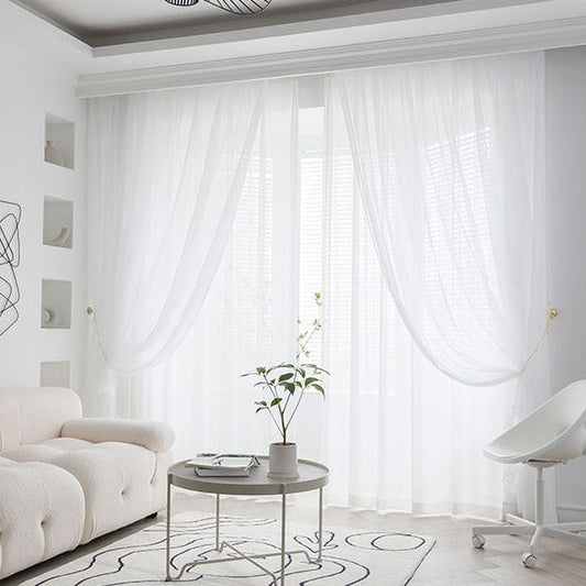 Rideau Voilage Blanc Bridal