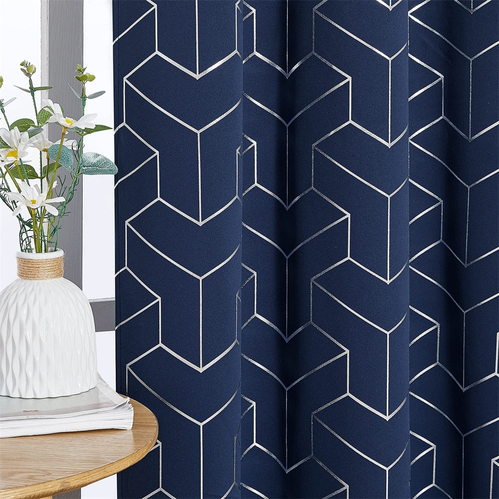 Rideau Akram Bleu Occultant