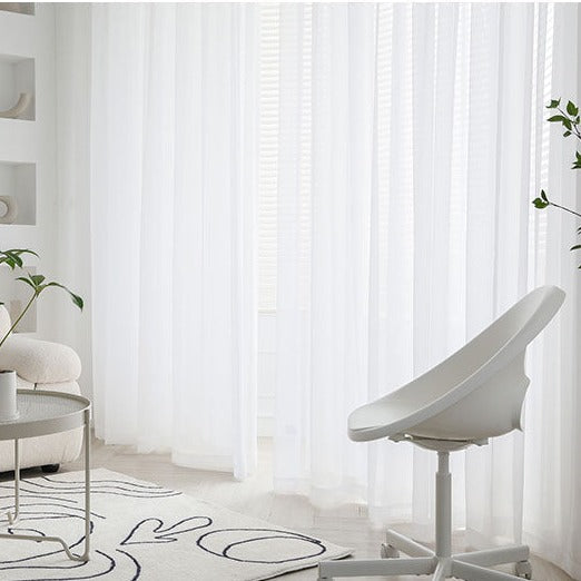 Rideau Voilage Blanc Bridal