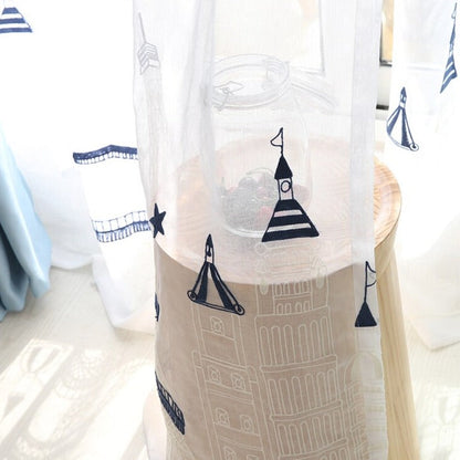 Rideau Voilage Marine Toits