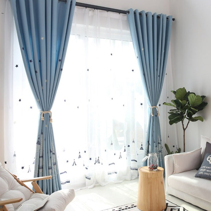 Rideau Voilage Marine Toits