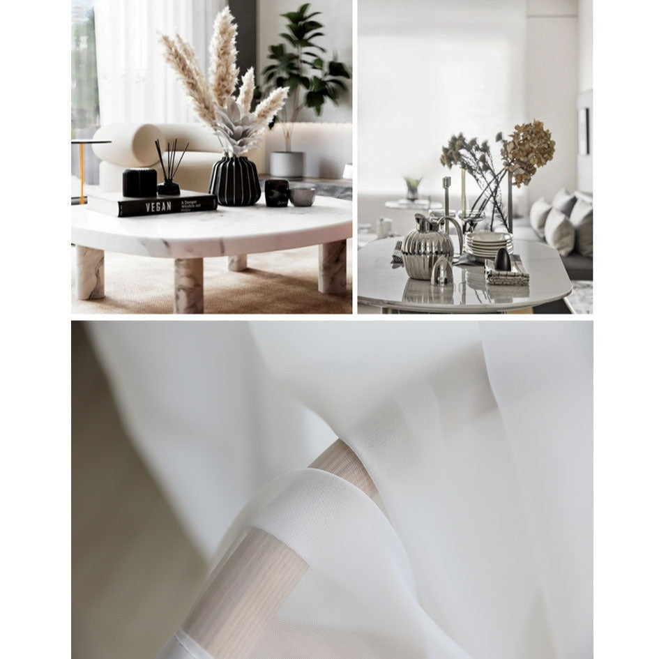 Rideau Voilage Blanc Bridal