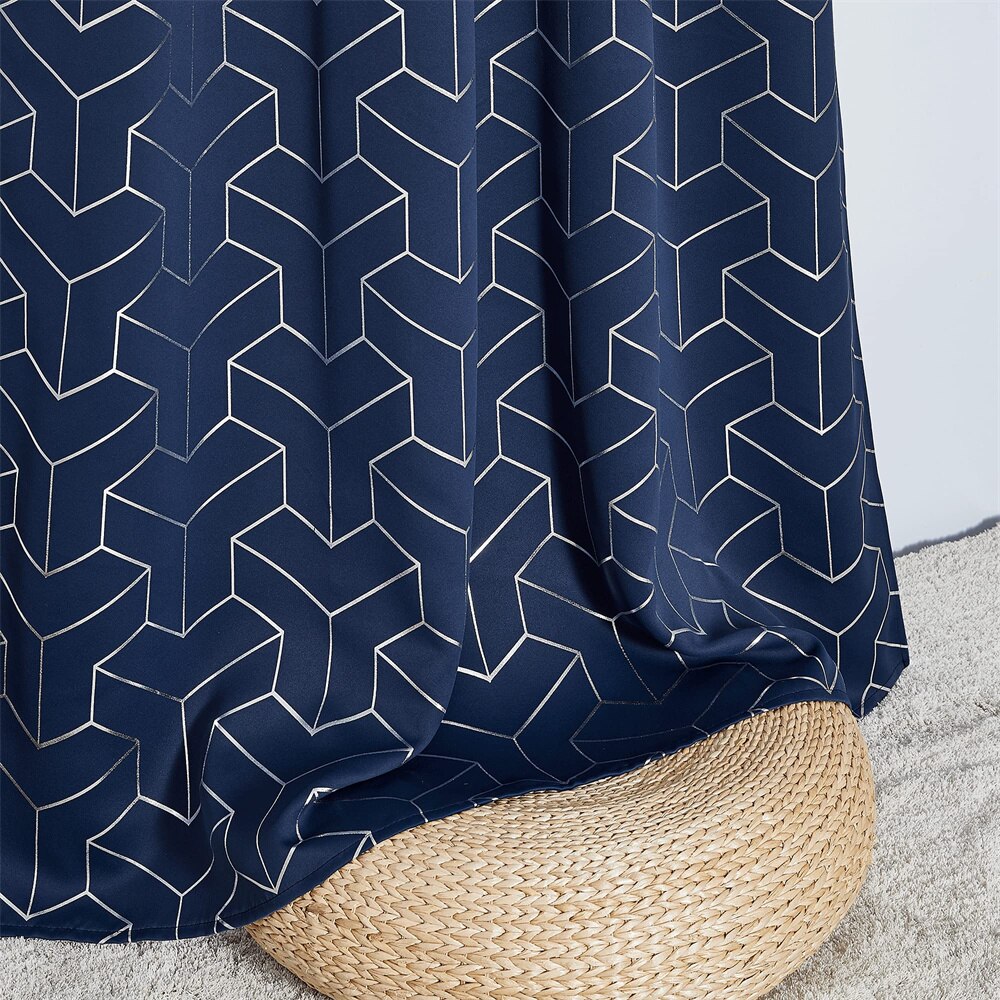 Rideau Akram Bleu Occultant