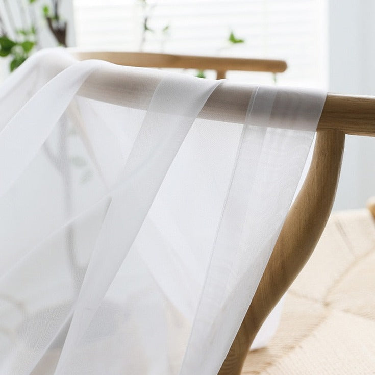 Rideau Voilage Blanc Bridal