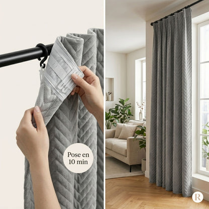 Rideau Anti-Bruit 30 dB - Gris