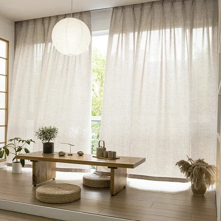 Voilage Beige Madagascar Premium