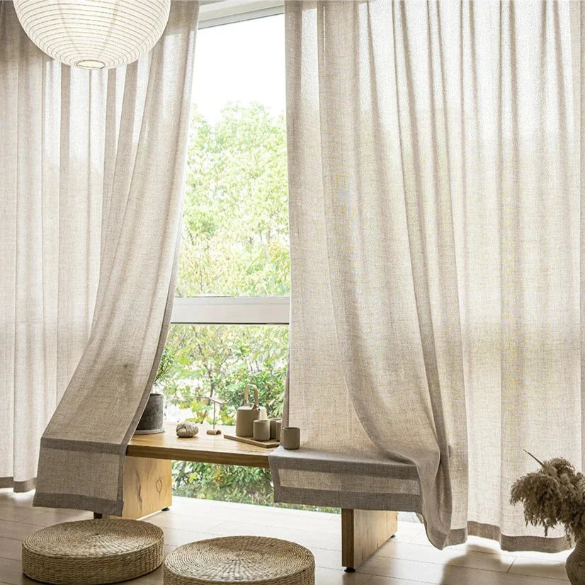 Voilage Beige Madagascar Premium