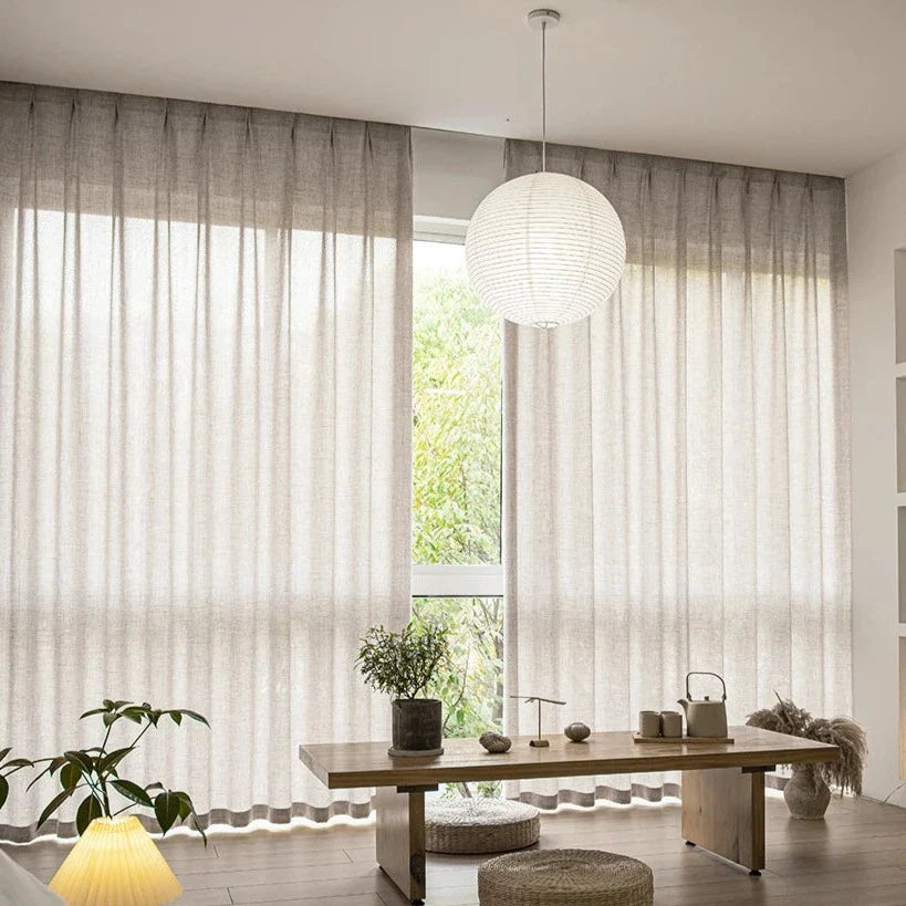 Voilage Beige Madagascar Premium