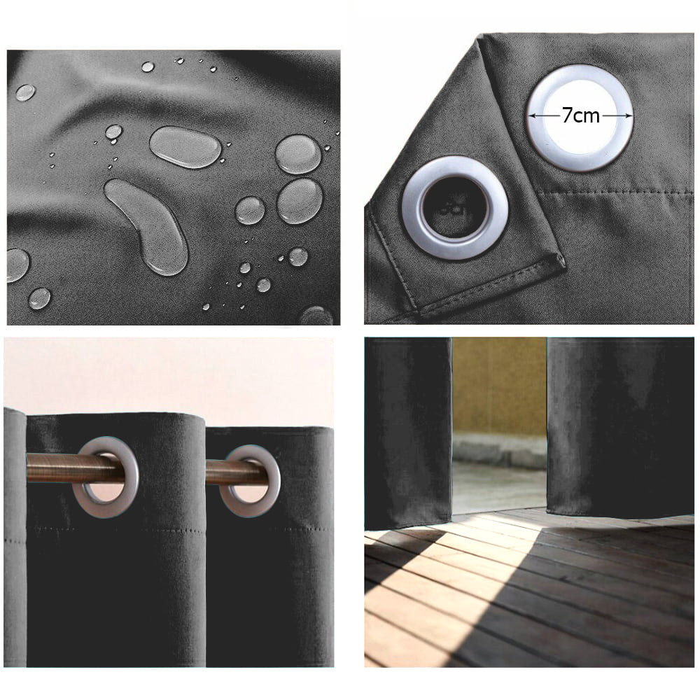 Rideau Extérieur Karom Gris Luxe