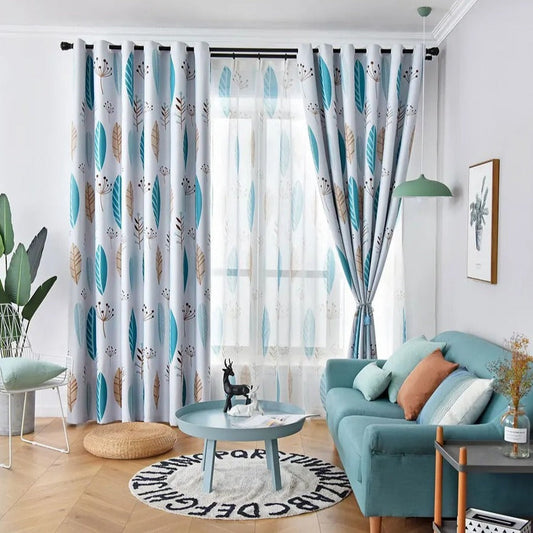 Rideau Voilage Laune Bleu