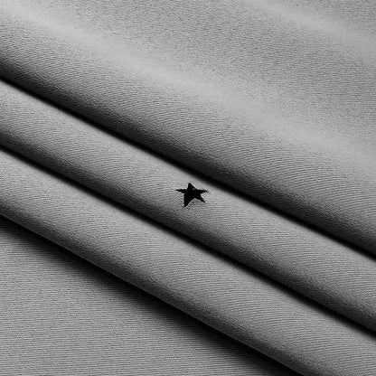 Double rideau gris et blanc - Collection luxe