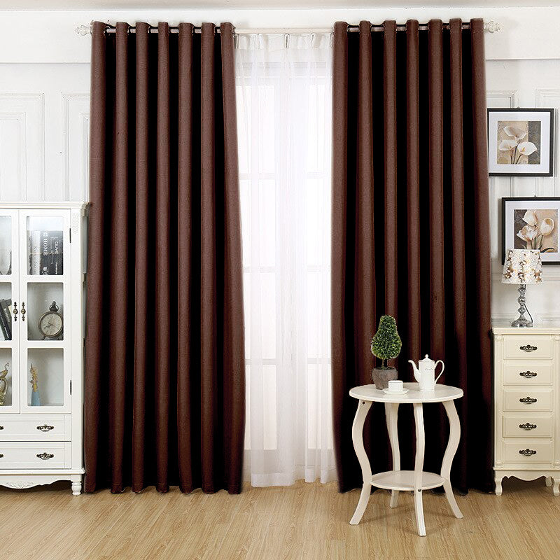Rideau Occultant Diogo Café Noir Premium