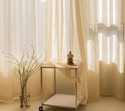 Rideau voilage doré