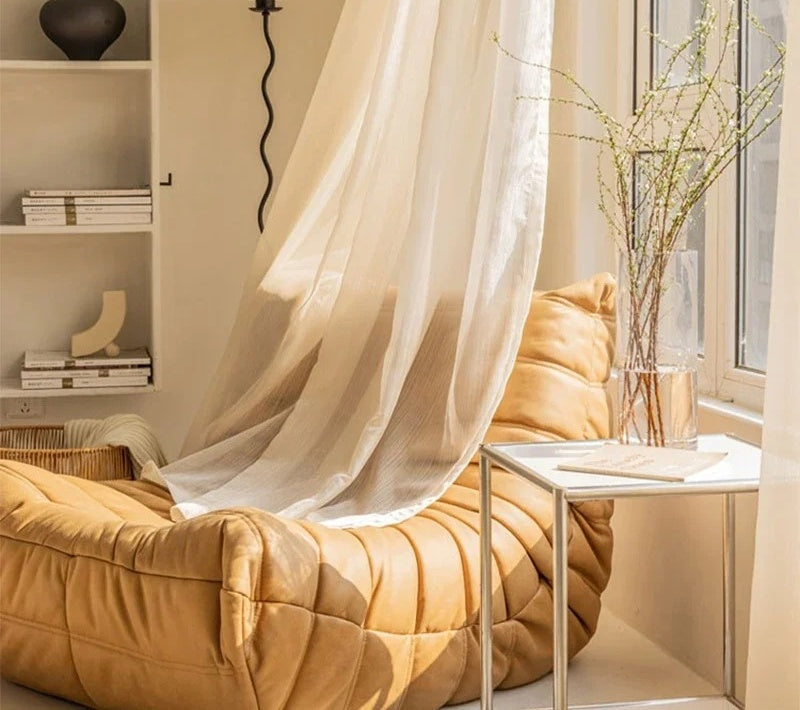 Rideau voilage doré