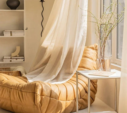 Rideau voilage doré