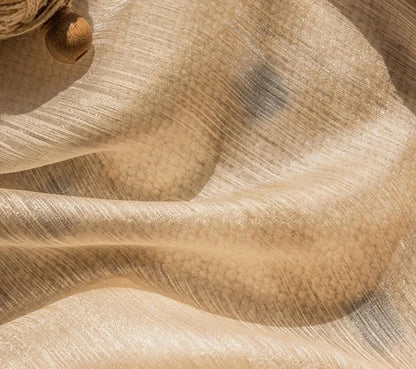 Rideau voilage doré