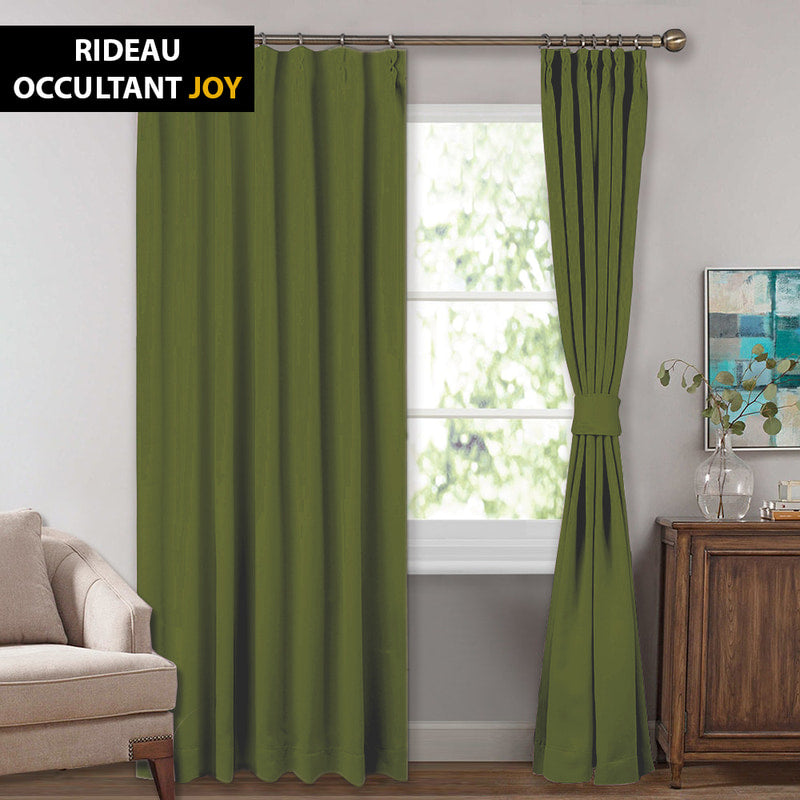 Rideau Vert Olive Occultant Joy Verte