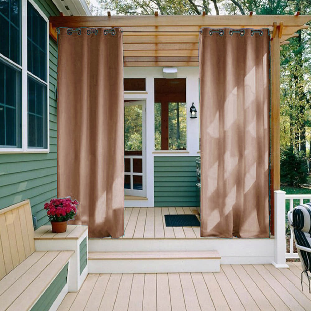 Rideau Extérieur Karom Châtain Premium