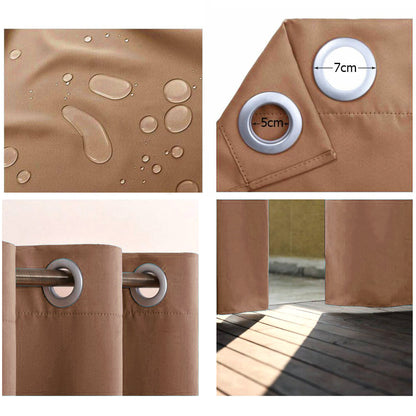 Rideau Extérieur Karom Châtain Premium