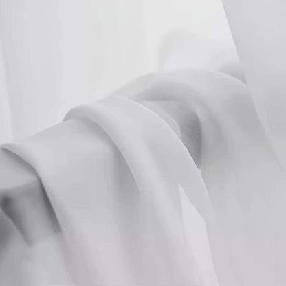 Rideau Voilage - Effet Velours Blanc