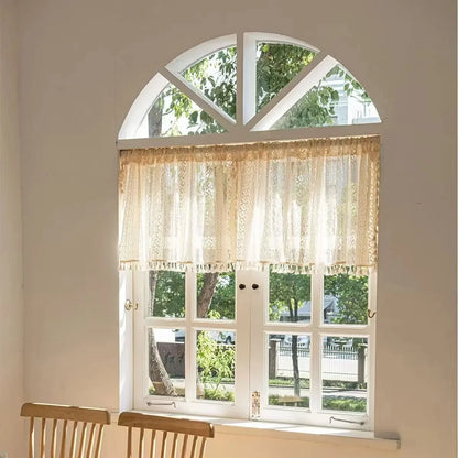 Rideau Beige Macramé