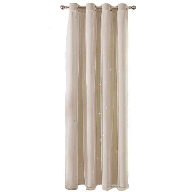 Rideau beige avec motif trendy