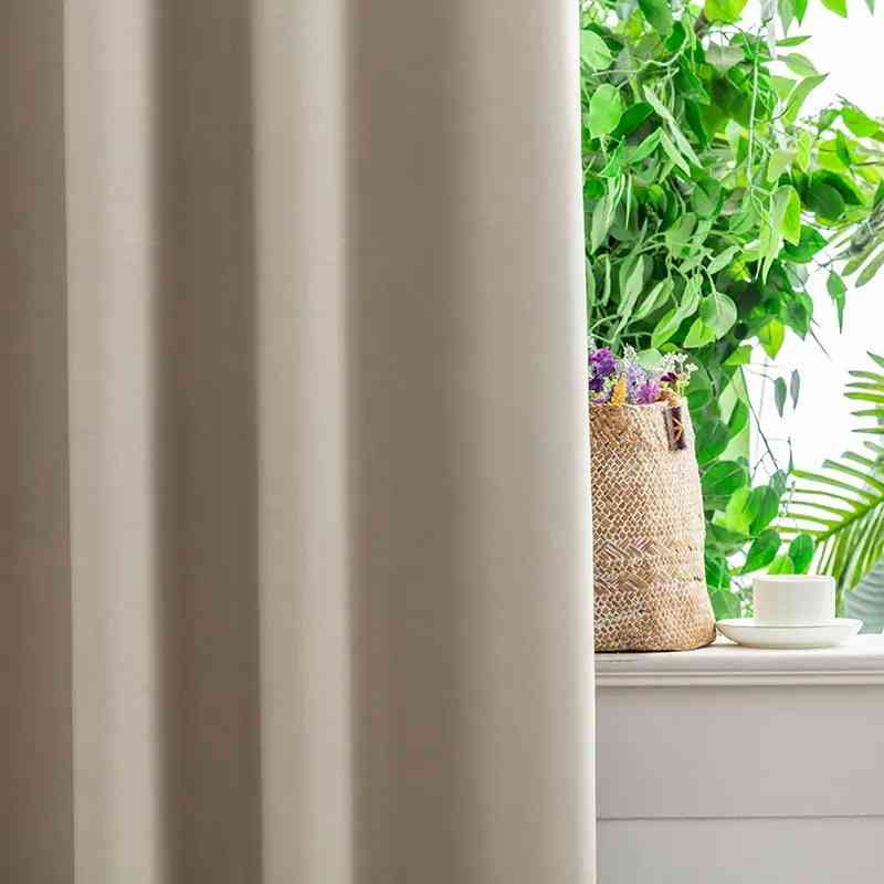 Rideau occultant beige premium