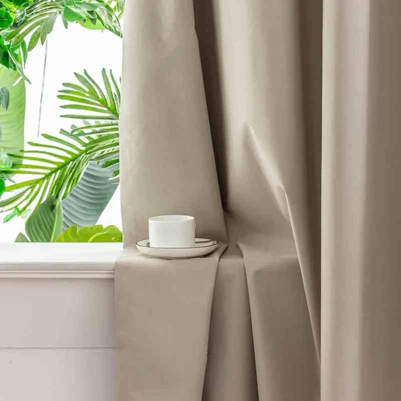 Rideau occultant beige premium