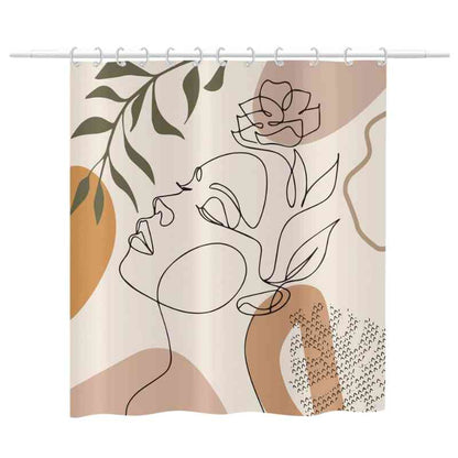 Rideau de douche en polyester Premium