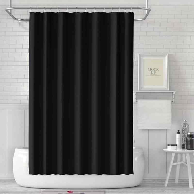 Rideau de douche élégant noir, parfaite touche de style pour votre salle de bain