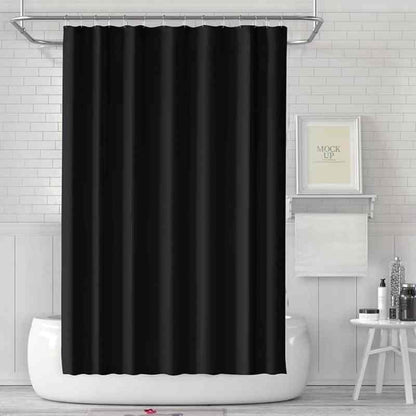 Rideau de douche élégant noir, parfaite touche de style pour votre salle de bain