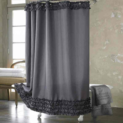 Rideau de douche luxe imperméable en tissu de qualité