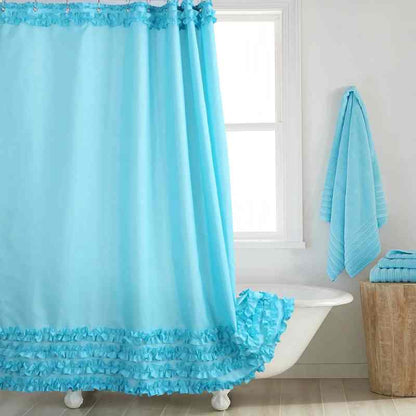 Rideau de douche luxe imperméable en tissu de qualité