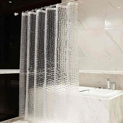 Rideau de douche en cristal limpide