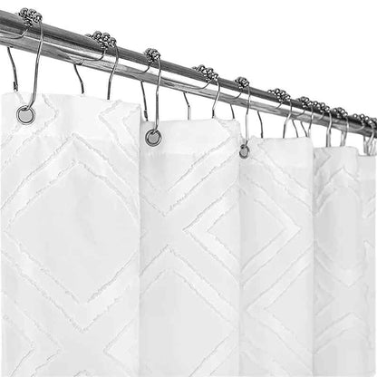Rideau de douche en tissu lavable