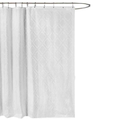 Rideau de douche en tissu lavable